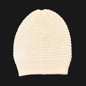 White Knitted Beanie